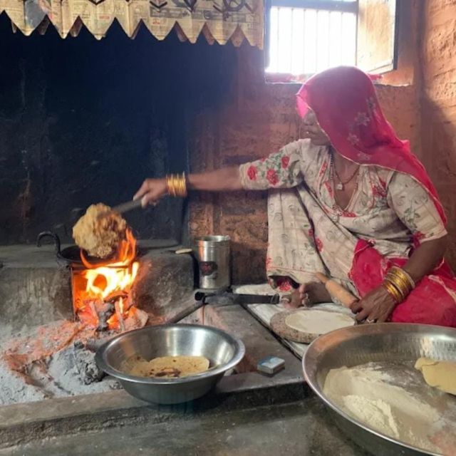 Jodhpur: Desert Camel and Jeep Safari with Traditional Food - Riding camels at sunset