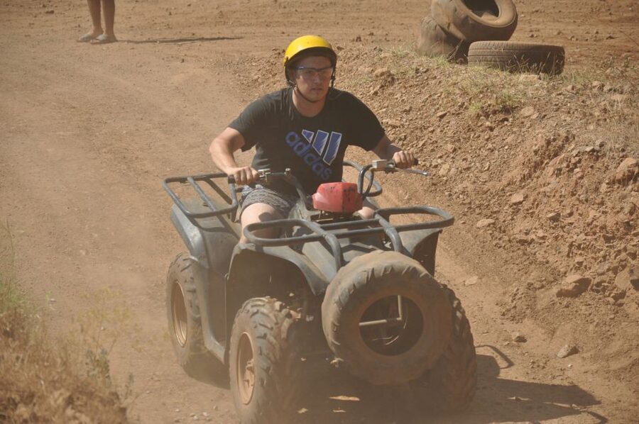 Kemer: Forest, Mud, and Streams Quad Safari Tour with Pickup - The machines deserve a careful check