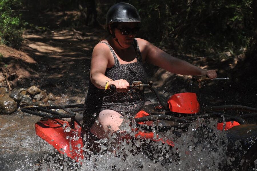 Kemer: Forest, Mud, and Streams Quad Safari Tour with Pickup - Following the forest paths and small hills
