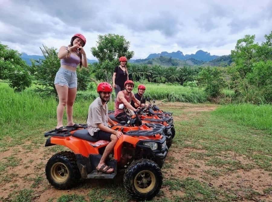 KhaoSok: Green Trails ATV Safari in Khao Sok - Getting started with the safety briefing