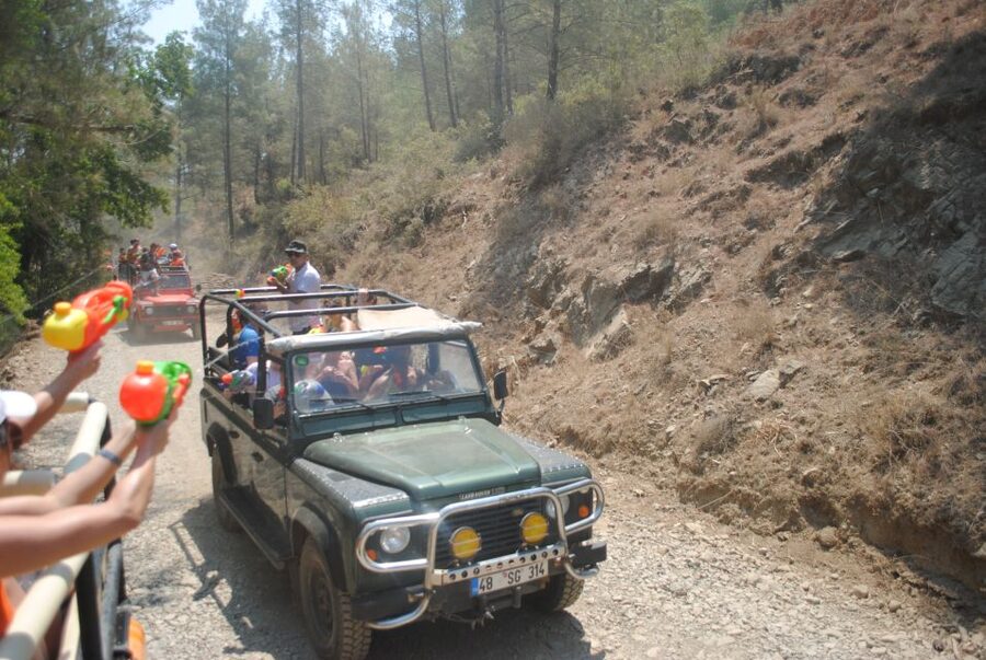 Kusadasi Jeep Safari w/ Lunch and Water Fight - Water guns, fountains, and a possible foam party