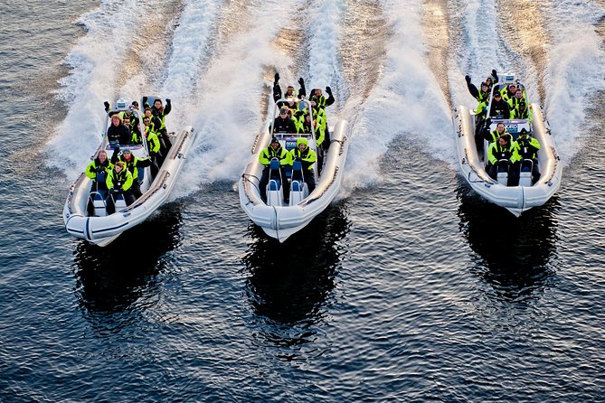 Lysefjord RIB Safari from Stavanger - Leaving Stavanger harbor at full speed