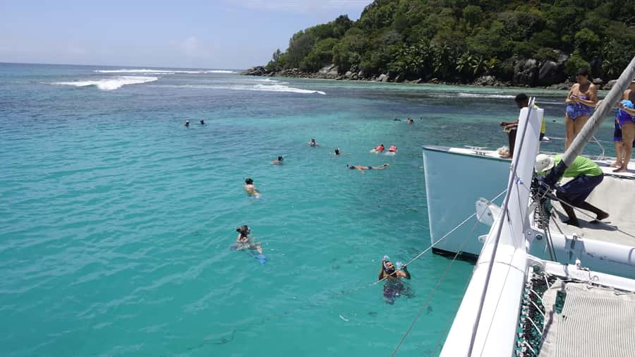 Mahe: St.Anne Marine National Park Reef Safari with Lunch - Moyenne Island and its free-roaming tortoises