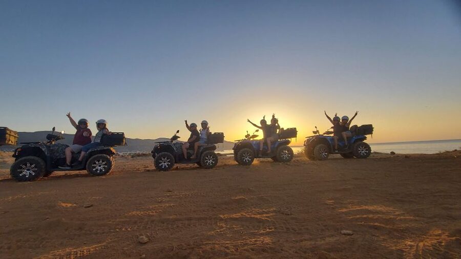 Malia: Off-Road Quad Safari Evening Tour / optional transfer - Climbing to Prophet Elias chapel