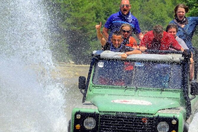 Marmaris Jeep Safari Tour With Waterfall and Water Fights - Turgut Waterfall: cold water and a slippery path