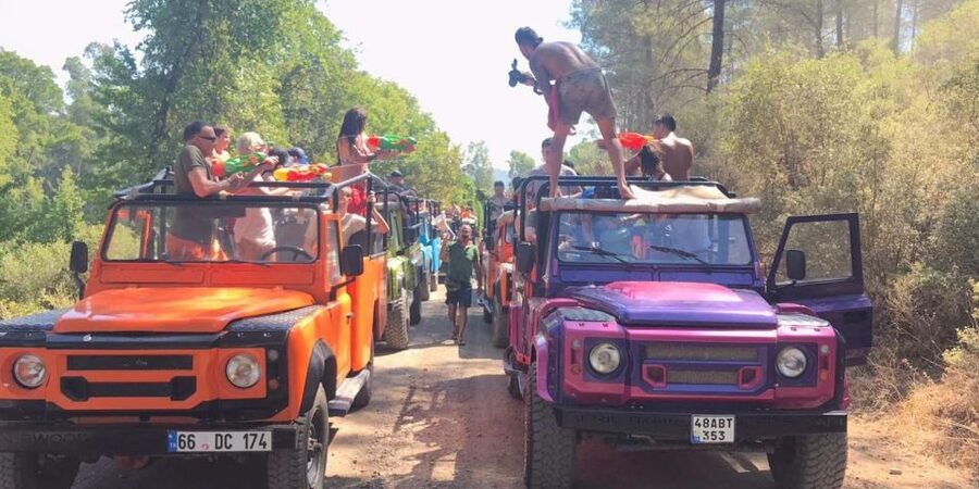 Marmaris Jeep Safari Water Fight, Colour and Foam Party - A Marmaris day away from the resort roads
