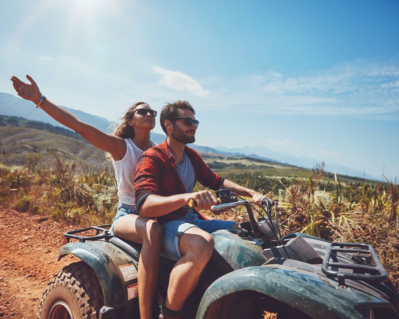 Marmaris: Off-Road Quad Safari with Transfer - Muddy slopes, dusty tracks, and shallow streams