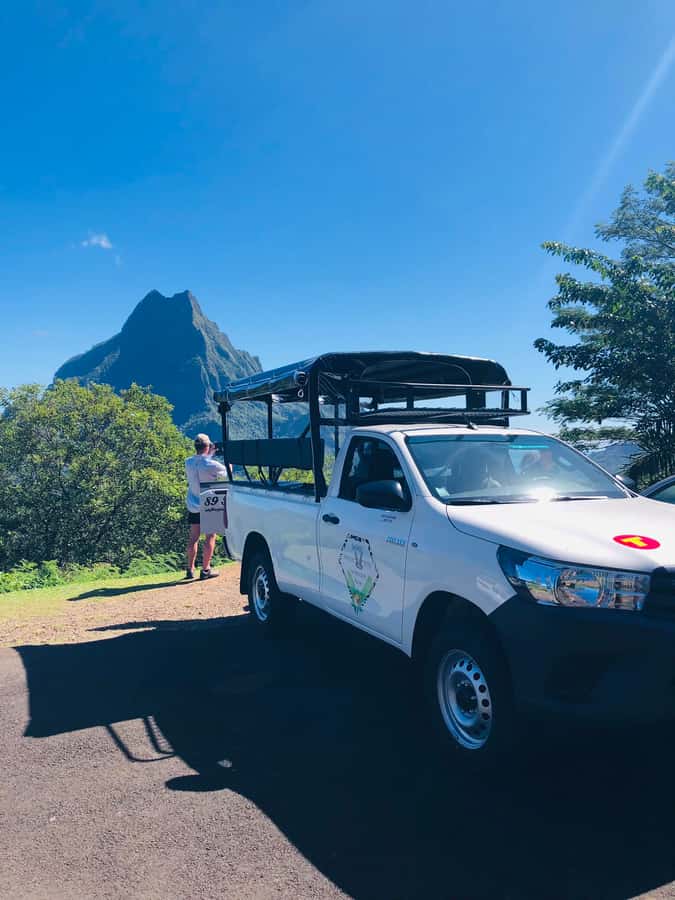 Moorea:4X4 safari excursion between land and sea with lunch - Through Opunohu Valley and its freshwater eels