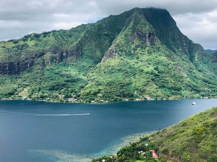 Moorea:4X4 safari excursion between land and sea with lunch - The Belvedere view of two famous bays