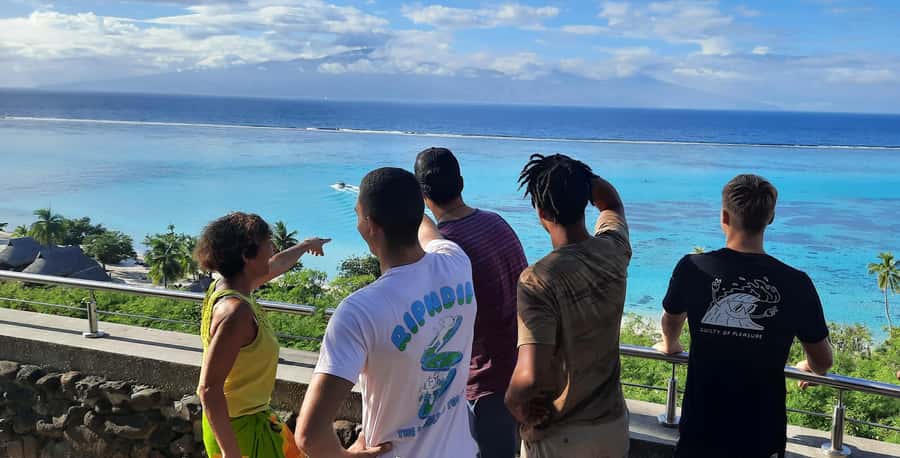 Moorea : Safari Nature and Culture Tour with local guide - Toatea Lookout begins with reef and open water