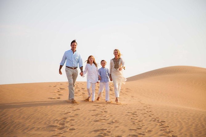 Morning Desert Safari From Abu Dhabi -Camel Ride,Sand Boarding,Camel Farm Visit - Sunrise, sand patterns, and the first photo stop