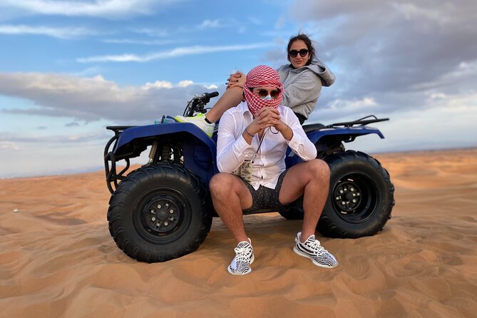 Morning Desert Safari, Quad Bike, Sandboard and Camel Ride - Sandboarding: fun, quick, and not guaranteed to be your best activity
