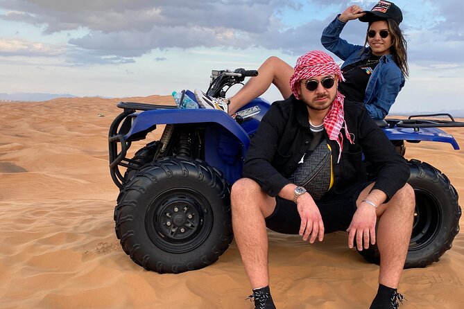 Morning Desert Safari, Quad Bike, Sandboard and Camel Ride - A short camel ride and a more personal farm stop