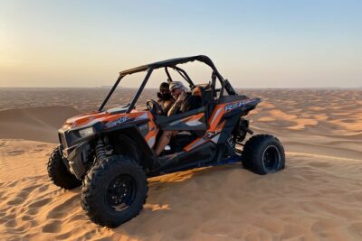 Morning Desert Safari with Buggy Ride & Sandboarding – Shared Car