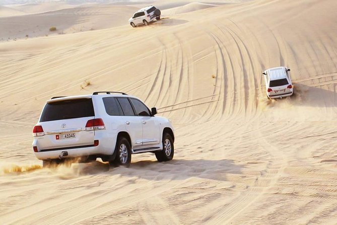 Morning Desert Safari with Camel Ride & Sand Skiing Private Tours - The 4x4 ride and the first dunes
