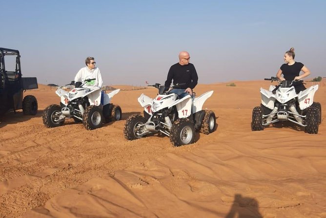 Morning Desert Safari With Quad Bike - Sandboarding is fun, but it takes effort