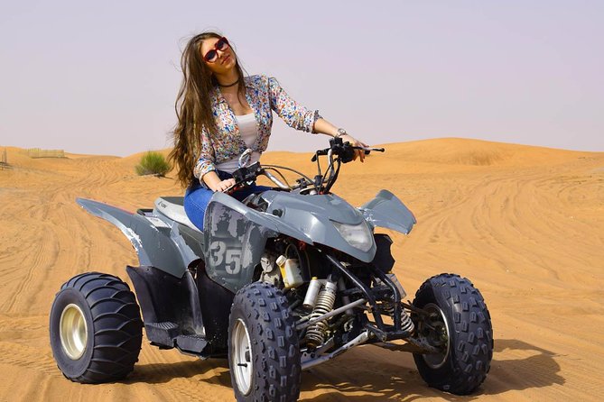 Morning Desert Safari with Quad Bike, Camel Ride & Sandboarding - Four hours, four ways to see the desert