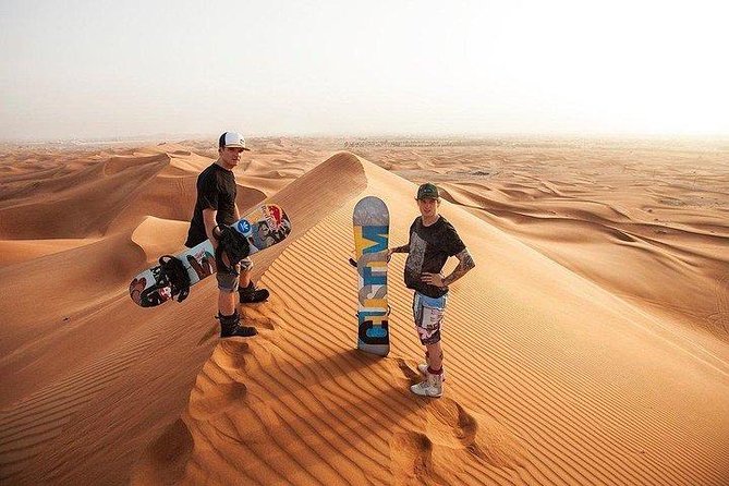 Morning Desert Safari with Quad Bike, Camel Ride & Sandboarding - From Dubai or Sharjah to Lahbab