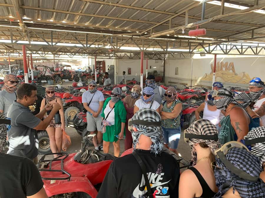 Morning Trip: Desert Safari Riding a Speed Quad Bike, Pickup - A $27 ride into the eastern Sahara