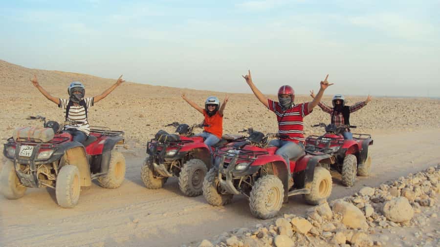 Morning Trip: Desert Safari Riding a Speed Quad Bike, Pickup - Hotel pickup and the ride to the quad center