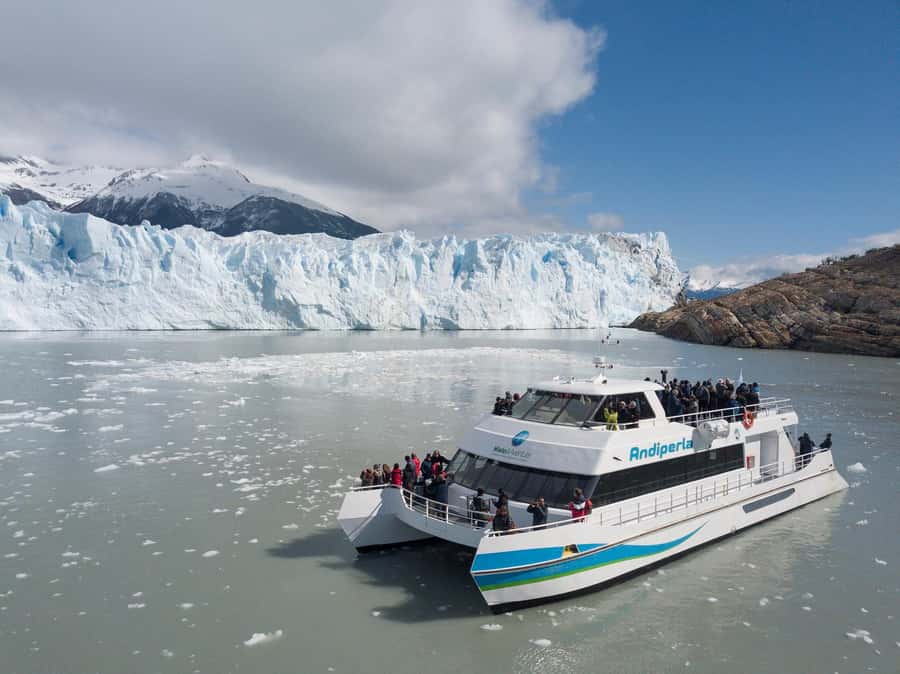 Nautical Safari: Navigate and feel the energy of the Perito Moreno Glacier. - Crossing Brazo Rico toward the ice wall