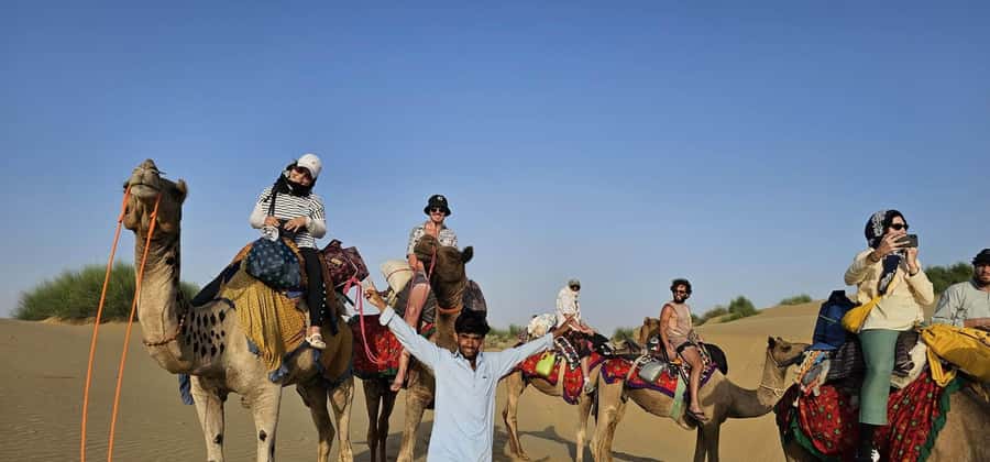 Nomadic Non-Touristic Overnight Camel & Desert Safari Tour - Dinner, conversation, and a winter campfire