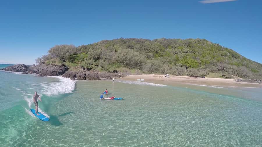 Noosa: Epic Learn to Surf Safari 4x4 - Double Island Point - Key points at a glance