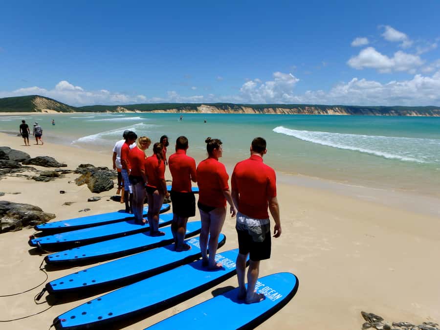Noosa: Epic Learn to Surf Safari 4x4 - Double Island Point - The main drawback: distance and expectations