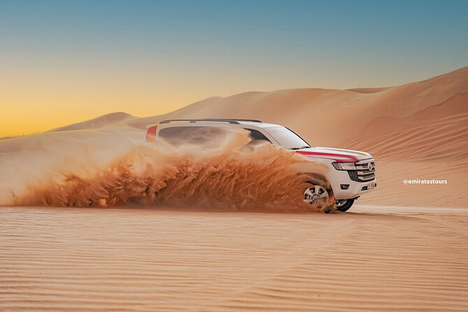 Overnight Desert Safari with BBQ Dinner & Breakfast Abu Dhabi - The Camel Farm and Sunset Stop