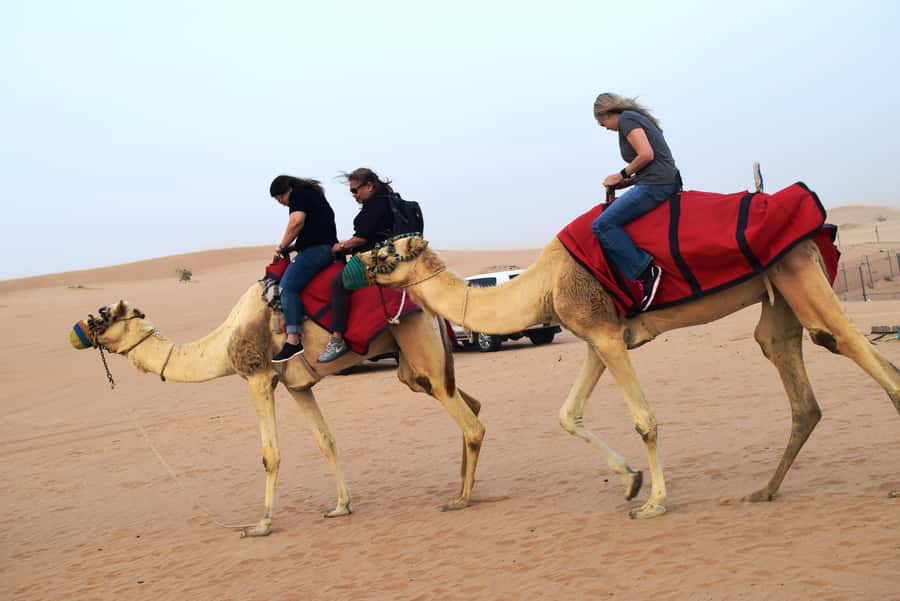 Overnight Dubai Desert Safari with BBQ Dinner - Lahbab and the first dune drive
