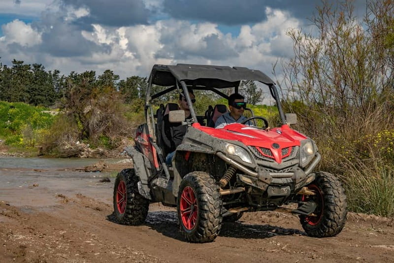 Paphos: 4x4 ATV & Buggy Safari Tour to Aphrodite's Rock - Farmland, orange orchards, and dusty tracks