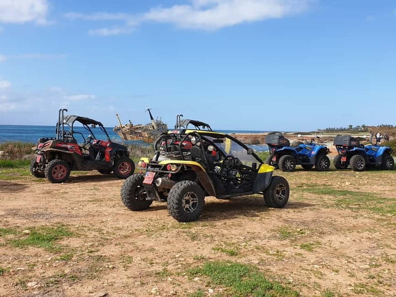Paphos: Buggy Safari to Akamas Peninsula with Lunch - The Edro III shipwreck and Cyprus’s sea caves