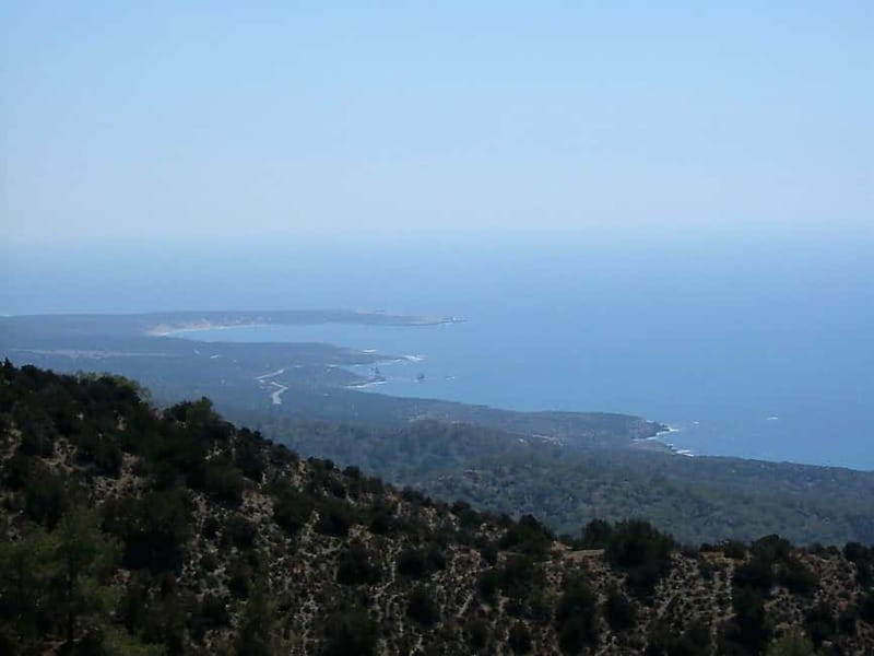 Paphos: Land Rover Jeep Safari Coastal Tour and Blue Lagoon - A high viewpoint and the Akamas off-road section