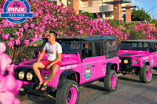 PINK JEEP TOUR - Alanya Jeep Safari - The morning pickup and the pink jeep ride
