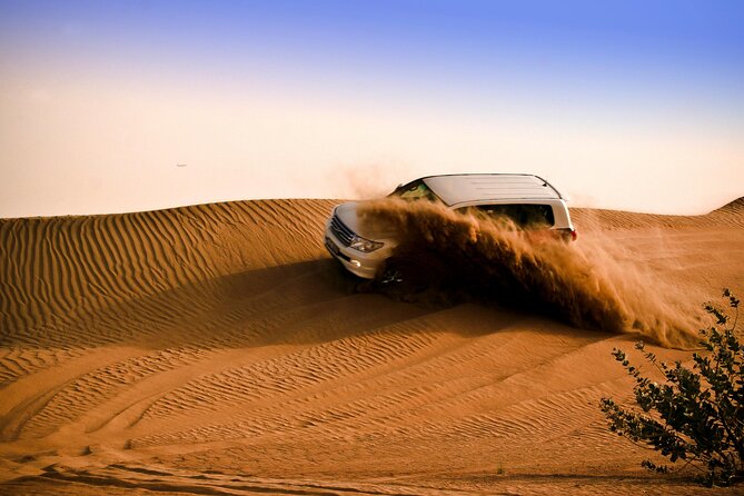 Private Evening Desert Safari with BBQ Dinner & Sand Boarding - From Dubai streets to Lahbab’s red dunes