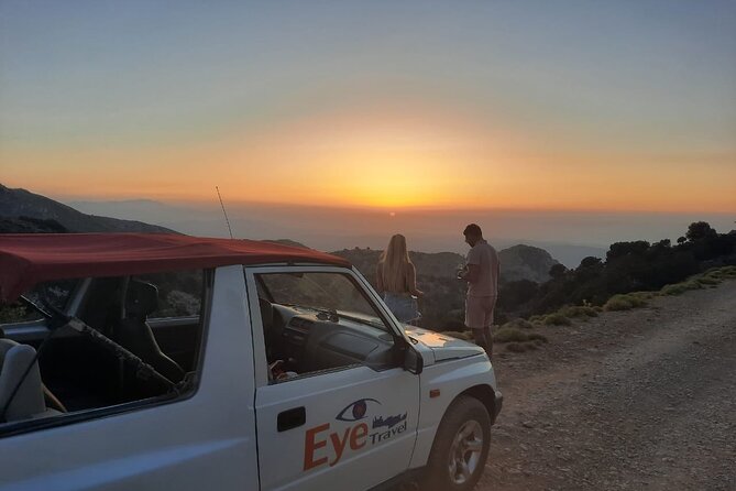 PRIVATE Jeep Safari 4x4 SUNSET (with Dinner) in Mountains CRETE - Mochos Turns the Evening into a Meal