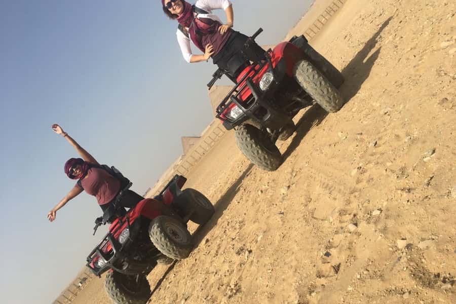 Pyramids of Giza: 1-Hour Quad Bike Desert Safari - Scarves, helmets, heat, and what to bring