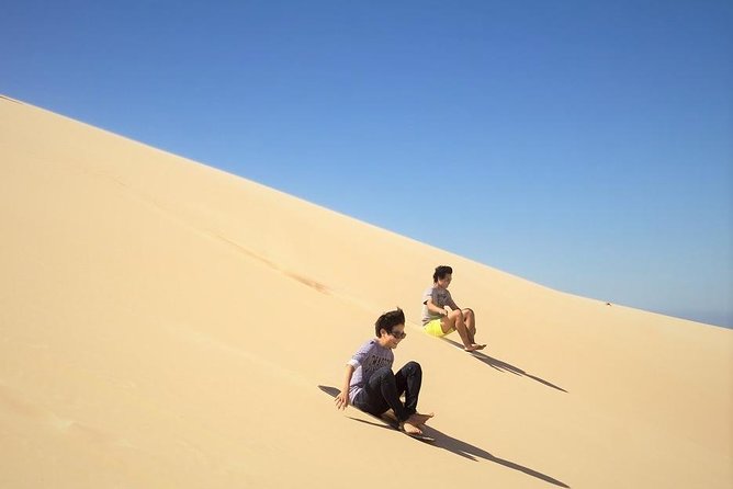 Qatar Gold Dune Safari, Dune Bashing,Camel Ride,Sand Boarding,Inland Sea Desert - Tea, water, and a pause in the heat