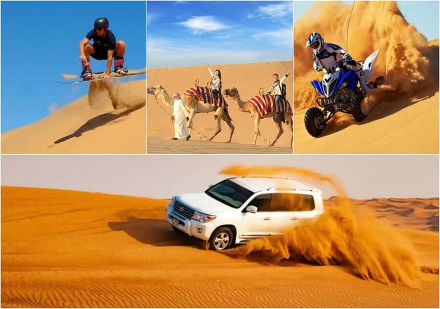 Qatar: Sunset Desert Safari with Camel Ride & Sandboarding - Sunset at the Inland Sea