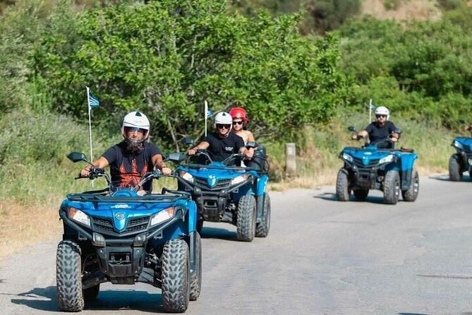 Quad ATV Safari from Georgioupolis Area - The old olive press and a taste of local tradition