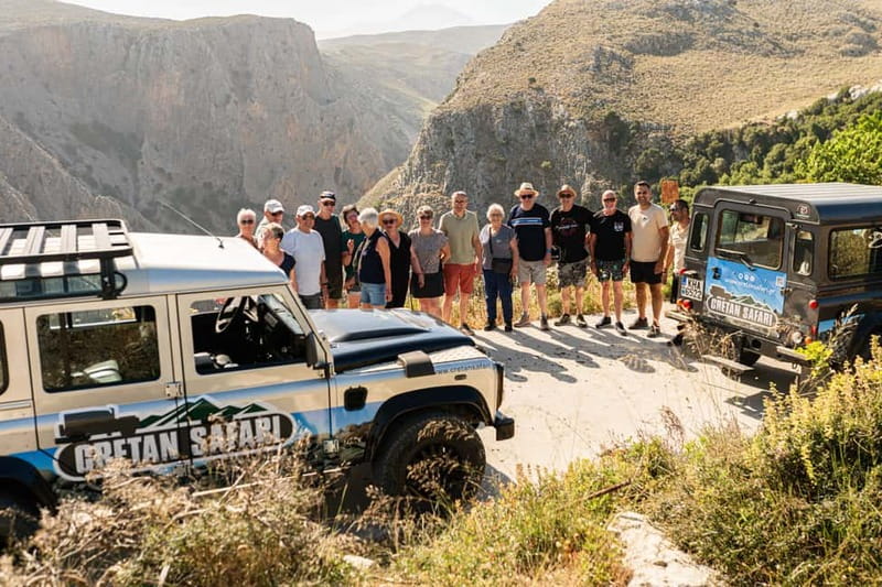 Rethymno: Full-Day Land Rover Safari to Preveli - Amari Dam and the village of Karines