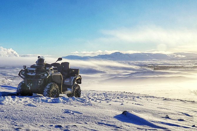 Reykjavik Peak with Safari Quads ATV - Learning the controls before the first trail