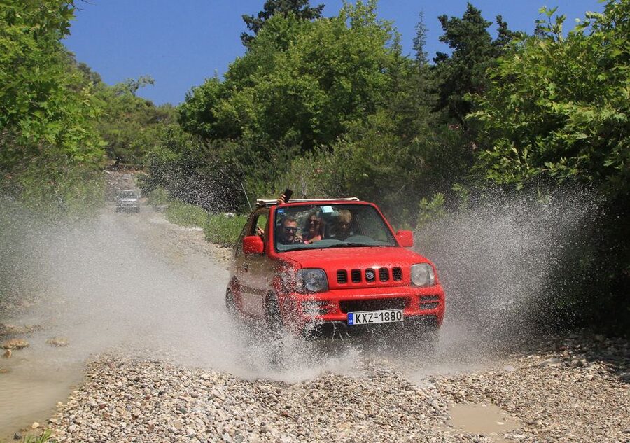 Rhodes: Self-Drive 4x4 Safari Tour with North Pickup - Starting the day from northern Rhodes