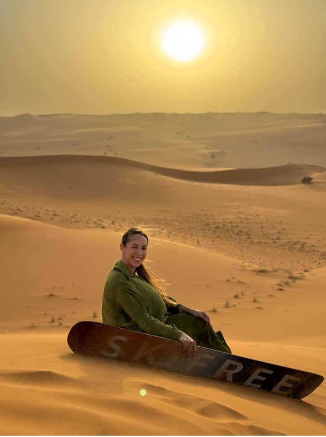 Riyadh: Red Sand Dunes (Safari trip) - Sandboarding on the amber slopes
