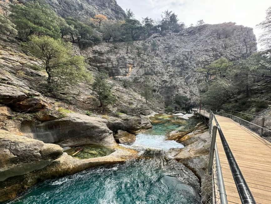 Sapadere Jeep Safari: Taurus Mountains, Waterfall & Cave - Sapadere Canyon on wooden walkways