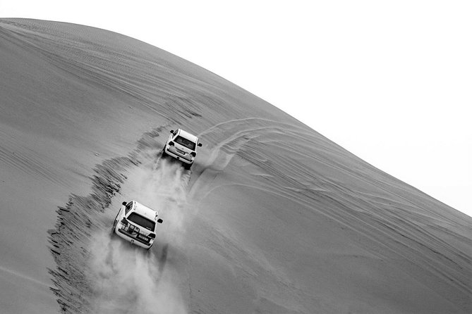Sharing or Private Safari, Sand Boarding, Camel Ride, inland Sea Quick swim - The 15-minute sea swim
