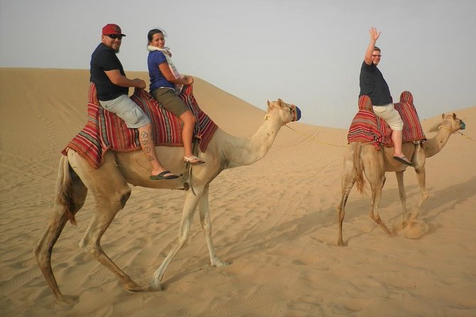 Sharing or Private Safari, Sand Boarding, Camel Ride, inland Sea Quick swim - What the 4x4 ride adds to the day