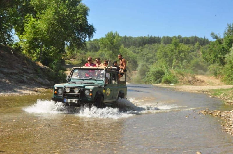 Side: Jeep Safari Adventure with Lunch at Green Lake - Pickup From Side and the Road Into the Taurus Mountains