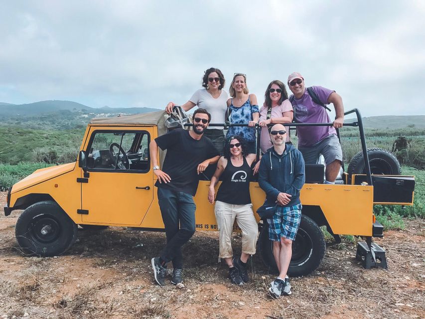 Sintra: Regaleira, Cabo da Roca and Cascais Jeep Safari Tour - Guincho Beach, pastry, and Ginja