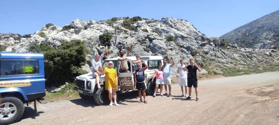 South Crete: Sarakinas Gorge Hike, Swim & Jeep Safari - Katharo Plateau reaches 1,250 meters